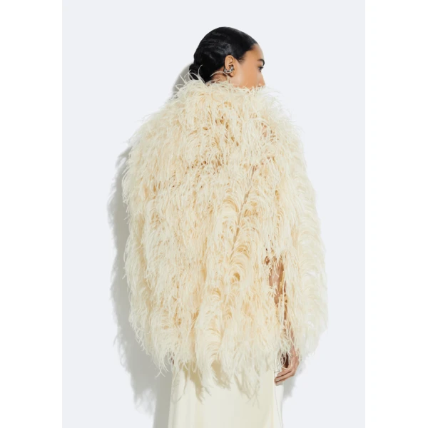 marbled feathers jacket
