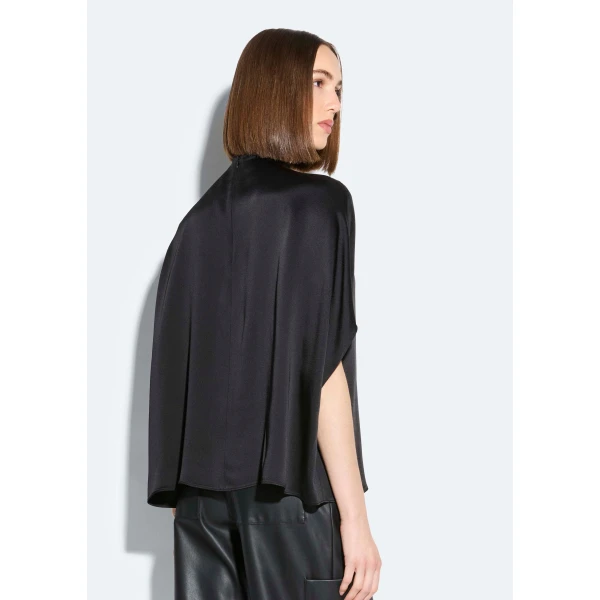 satin cape tee