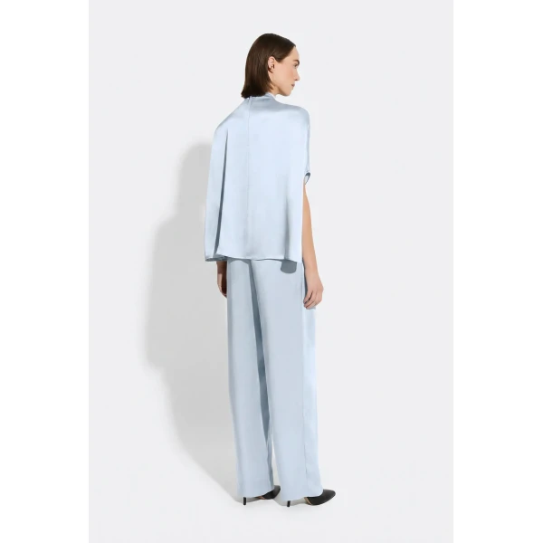satin cape tee
