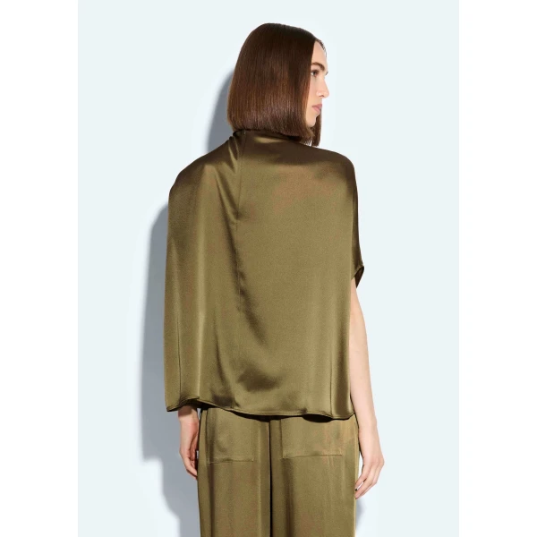 satin cape tee
