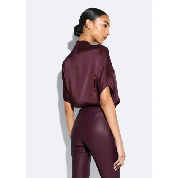 satin cape tee
