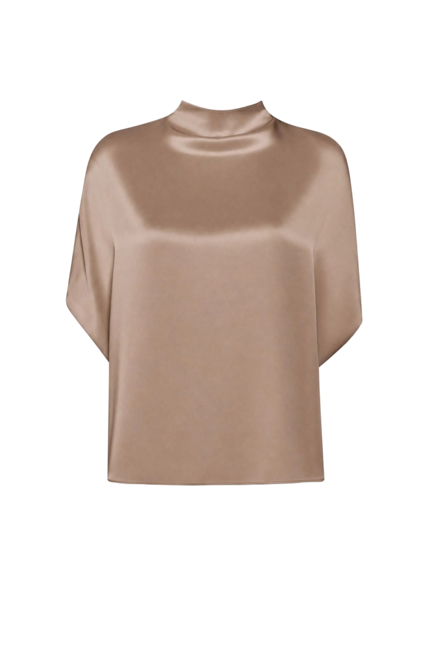 Satin Cape Tee in Oat
