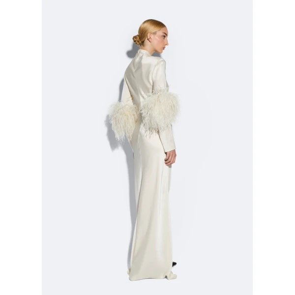 cream evening gowns