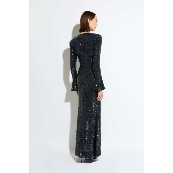 sequin maxi dress