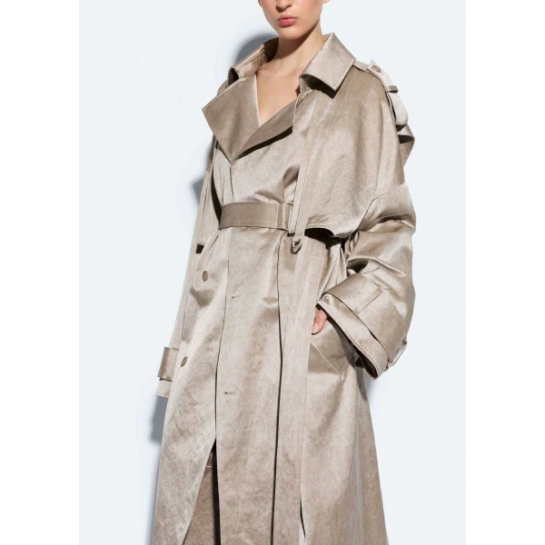 washed silver coats