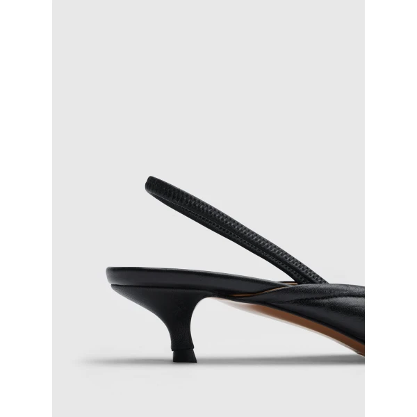 Black ATP Atelier slingbacks