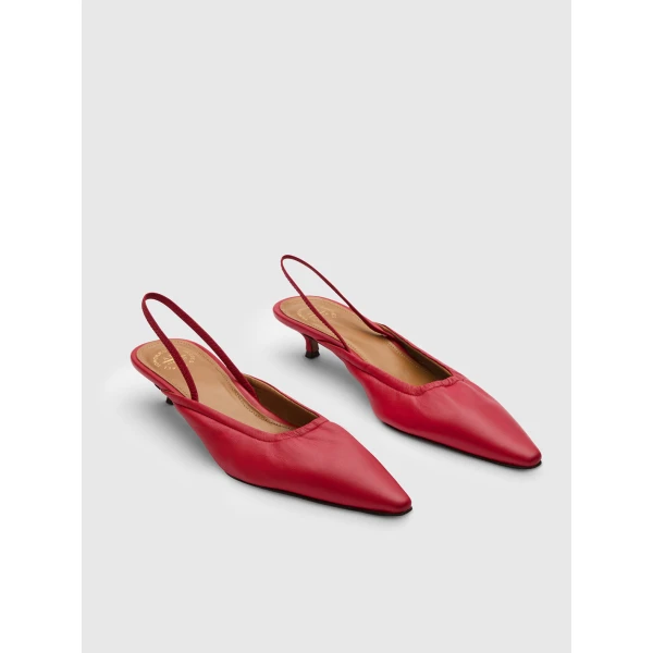 ATP Atelier Lana in Melograno Slingbacks Red
