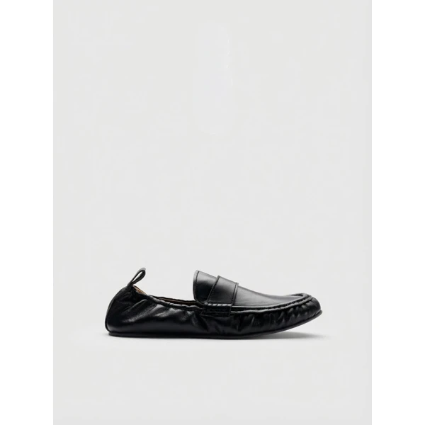 ATP Atelier Lauria in Black Slip On Loafers