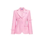 Leo Lin Annika Bow Blazer in Pink