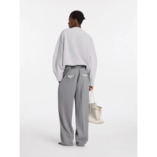 Attico light grey knitwear