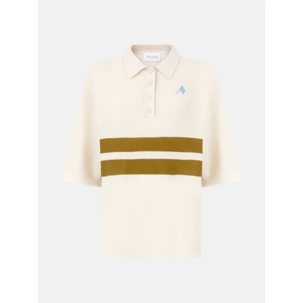 Light yellow and dark brown t-shirt