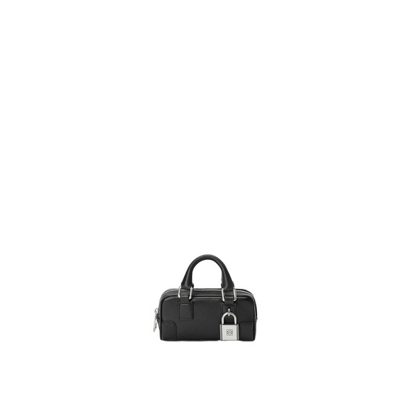 Loewe Amazona Nano in shiny calfskin, Black | Clutch Bags | Coveti