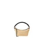 Loewe Cala mini bag in classic calfskin and raffia, Natural/Black | Totes & Top-Handle Bags | Coveti