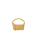 Loewe Cala mini bag in melange raffia, Mustard | Totes & Top-Handle Bags | Coveti