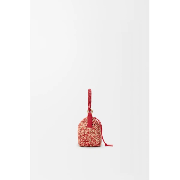 Loewe Cala mini bag in melange raffia, Red | Totes & Top-Handle Bags | Coveti