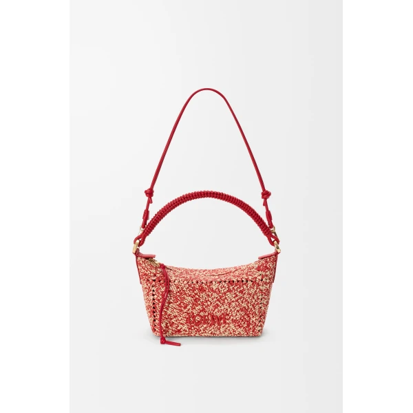 Loewe Cala mini bag in melange raffia, Red | Totes & Top-Handle Bags | Coveti
