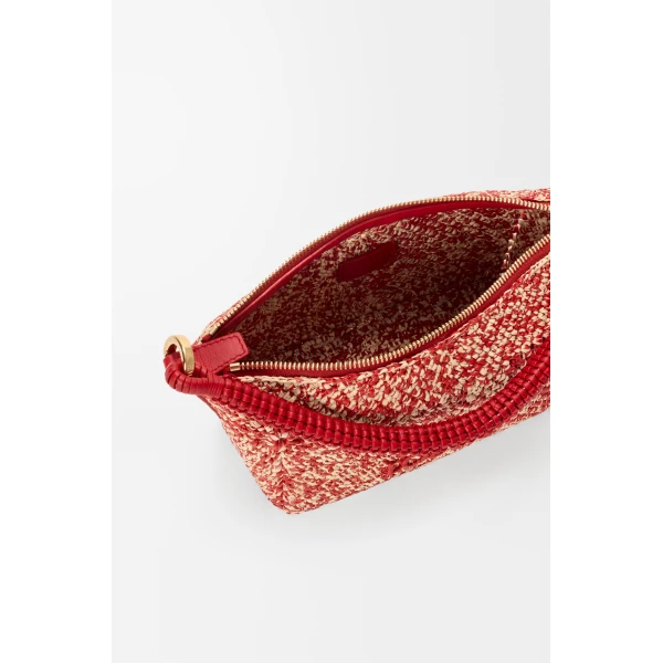 Loewe Cala mini bag in melange raffia, Red | Totes & Top-Handle Bags | Coveti