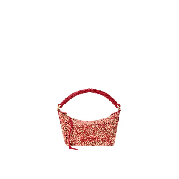Loewe Cala mini bag in melange raffia, Red | Totes & Top-Handle Bags | Coveti