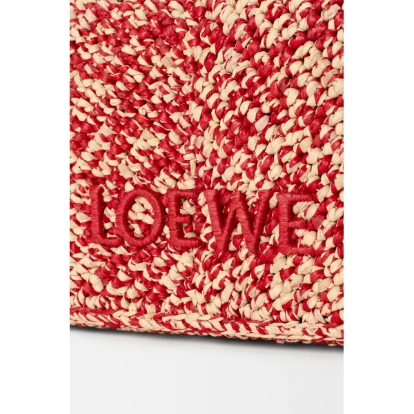 Loewe Cala mini bag in melange raffia, Red | Totes & Top-Handle Bags | Coveti