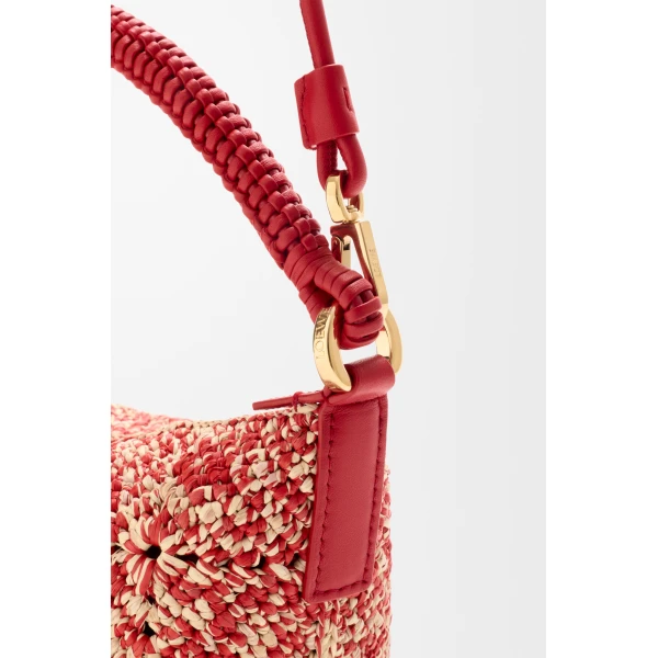 Loewe Cala mini bag in melange raffia, Red | Totes & Top-Handle Bags | Coveti