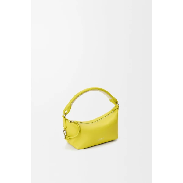 Loewe Cala mini bag in mellow nappa lambskin, Lemon/Soft White | Mini Bags | Coveti