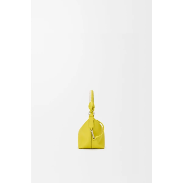 Loewe Cala mini bag in mellow nappa lambskin, Lemon/Soft White | Mini Bags | Coveti