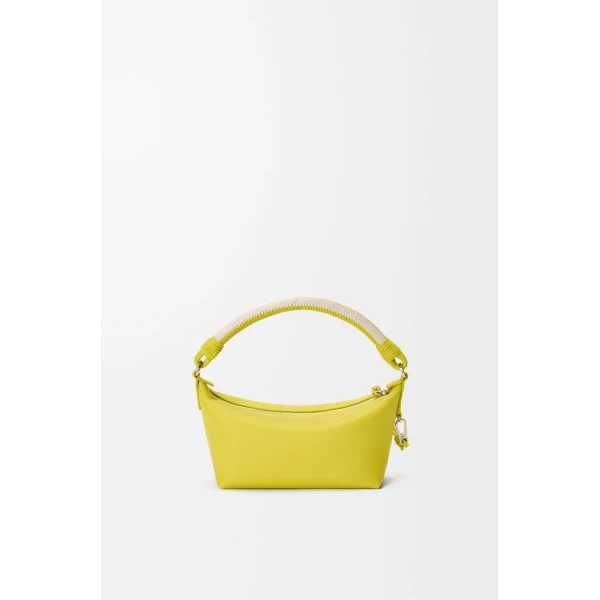 Loewe Cala mini bag in mellow nappa lambskin, Lemon/Soft White | Mini Bags | Coveti