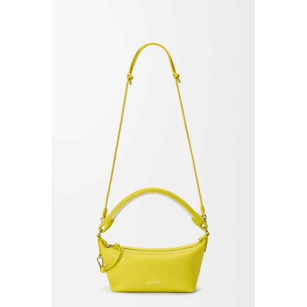 Loewe Cala mini bag in mellow nappa lambskin, Lemon/Soft White | Mini Bags | Coveti