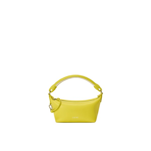 Loewe Cala mini bag in mellow nappa lambskin, Lemon/Soft White | Mini Bags | Coveti
