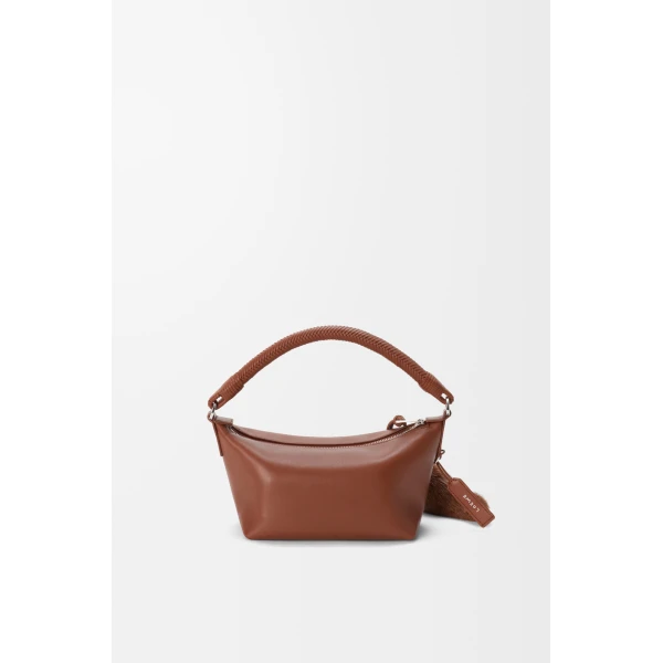 Loewe Cala mini bag in mellow nappa lambskin, Pecan | Mini Bags | Coveti