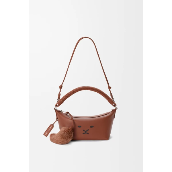 Loewe Cala mini bag in mellow nappa lambskin, Pecan | Mini Bags | Coveti
