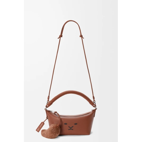 Loewe Cala mini bag in mellow nappa lambskin, Pecan | Mini Bags | Coveti