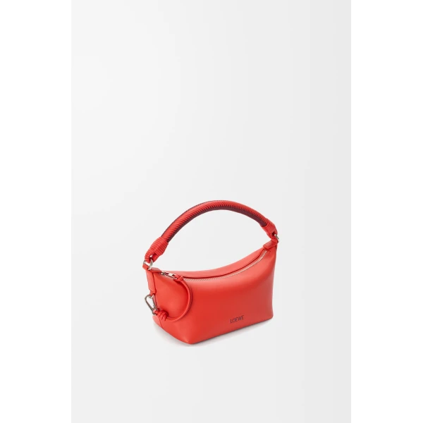 Loewe Cala mini bag in mellow nappa lambskin, Sunrise Orange/Pink Copper Red | Mini Bags | Coveti