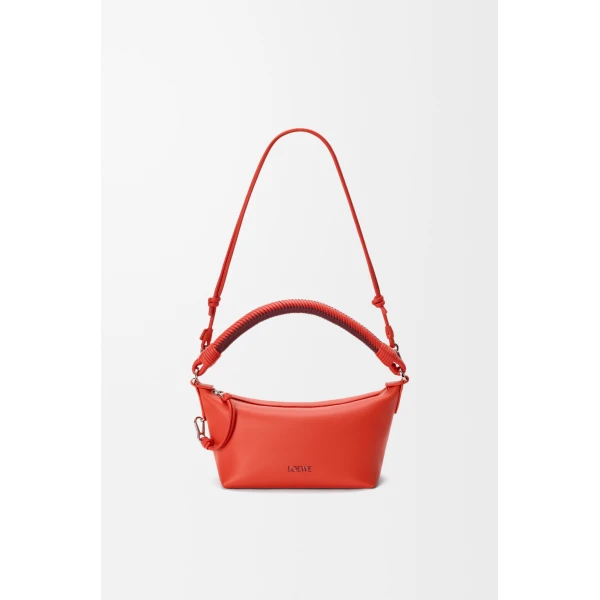 Loewe Cala mini bag in mellow nappa lambskin, Sunrise Orange/Pink Copper Red | Mini Bags | Coveti