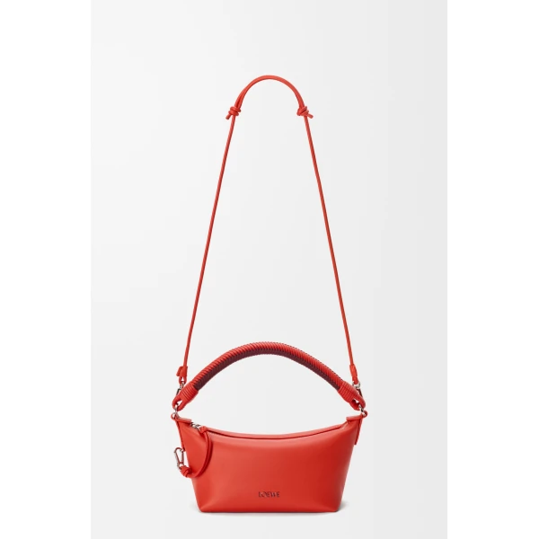 Loewe Cala mini bag in mellow nappa lambskin, Sunrise Orange/Pink Copper Red | Mini Bags | Coveti