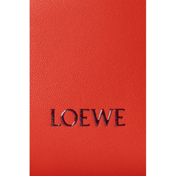 Loewe Cala mini bag in mellow nappa lambskin, Sunrise Orange/Pink Copper Red | Mini Bags | Coveti