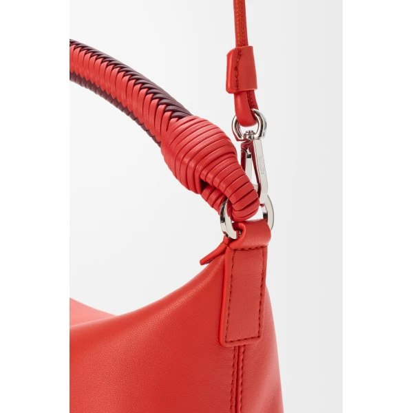 Loewe Cala mini bag in mellow nappa lambskin, Sunrise Orange/Pink Copper Red | Mini Bags | Coveti