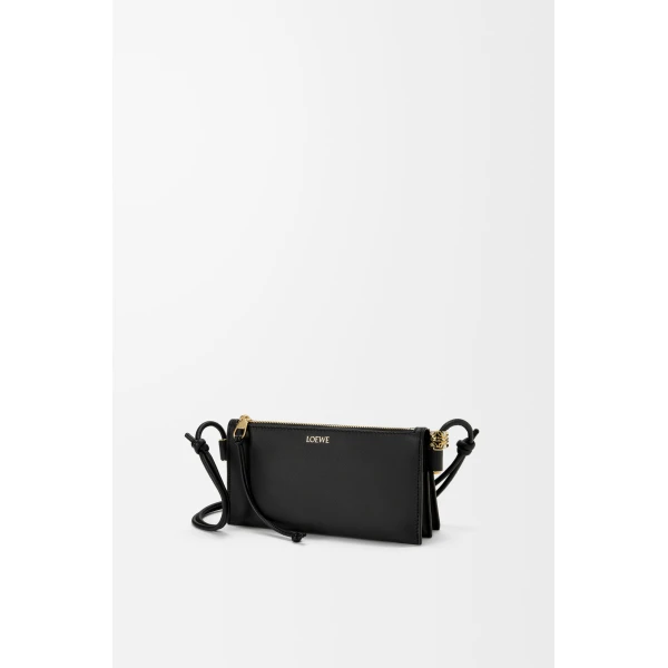 Loewe Joya pouch in nappa calfskin, Black | Clutch Bags | Coveti