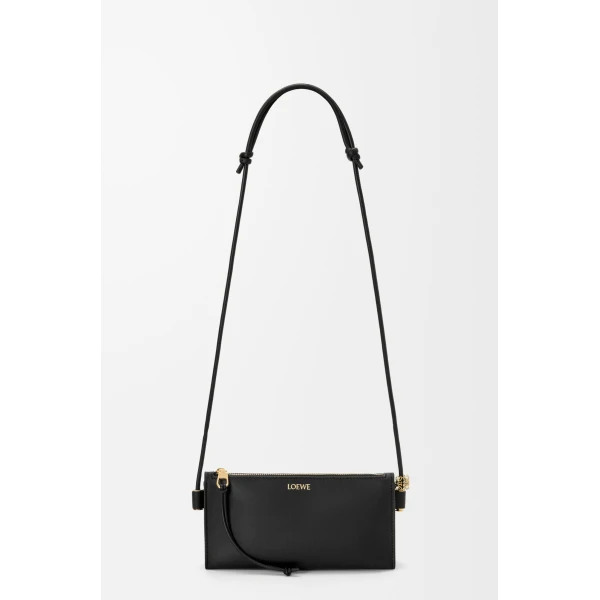 Loewe Joya pouch in nappa calfskin, Black | Clutch Bags | Coveti