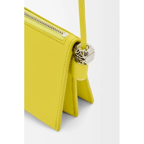 Loewe Joya pouch in nappa calfskin, Lemon | Clutch Bags | Coveti