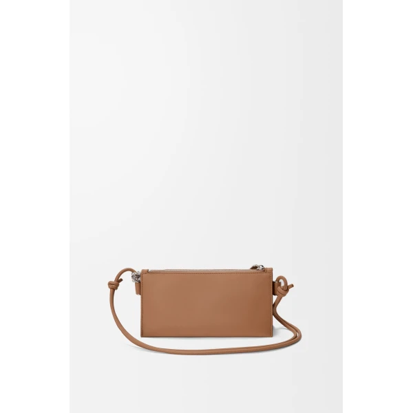 Loewe Joya pouch in nappa calfskin, Mocha | Clutch Bags | Coveti