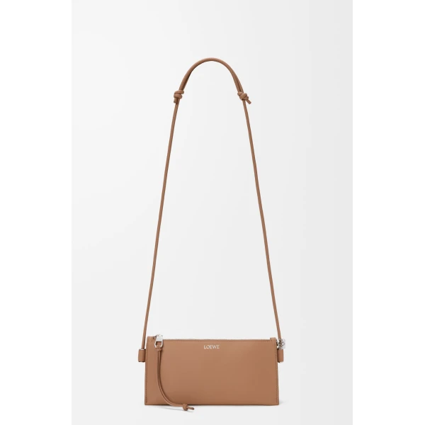 Loewe Joya pouch in nappa calfskin, Mocha | Clutch Bags | Coveti