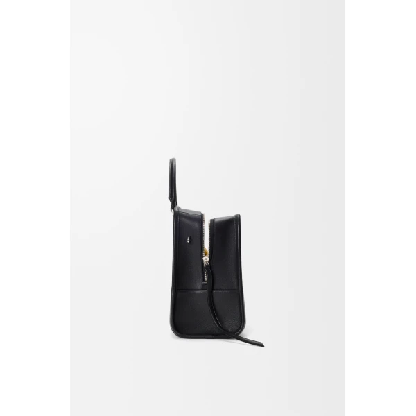 Loewe Large Amazona 180 Lazy Dog bag in buffalino leather, Black/Yellow | Totes & Top-Handle Bags | Coveti