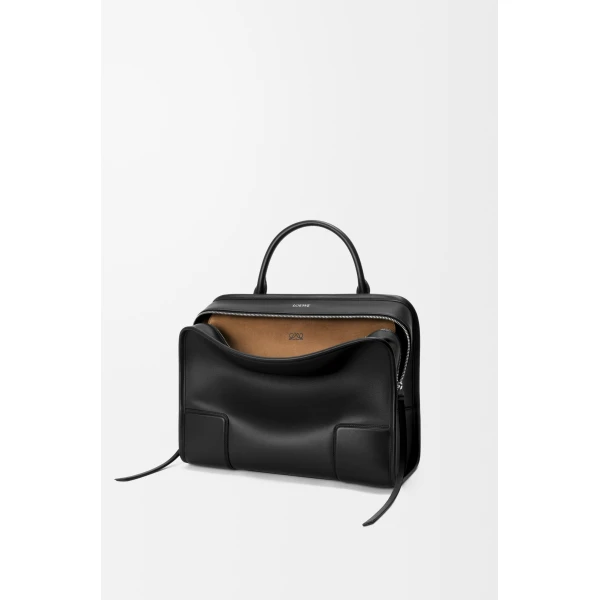 Loewe Large Amazona 180 bag in soft calfskin, Black | Totes & Top-Handle Bags | Coveti