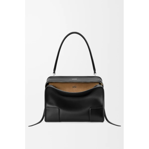 Loewe Large Amazona 180 bag in soft calfskin, Black | Totes & Top-Handle Bags | Coveti