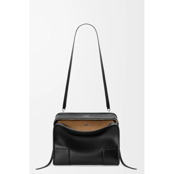 Loewe Large Amazona 180 bag in soft calfskin, Black | Totes & Top-Handle Bags | Coveti