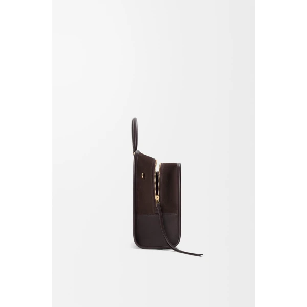 Loewe Large Amazona 180 bag in suede, Dark Chestnut | Totes & Top-Handle Bags | Coveti