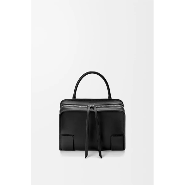 Loewe Medium Amazona 180 bag in soft calfskin, Black | Totes & Top-Handle Bags | Coveti
