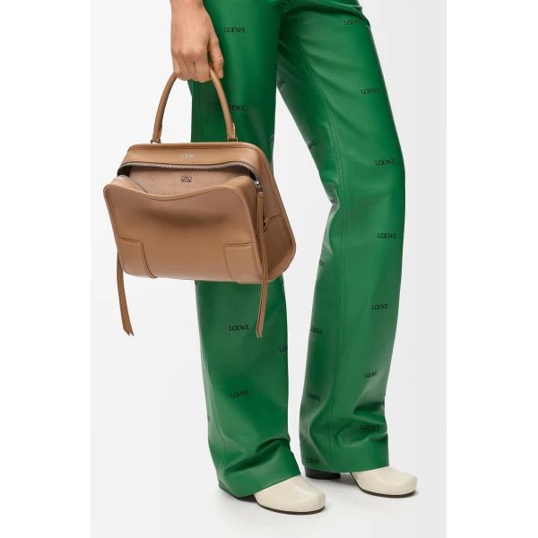 Loewe Medium Amazona 180 bag in soft calfskin, Mocha | Totes & Top-Handle Bags | Coveti