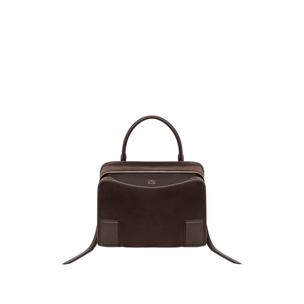 Loewe Medium Amazona 180 bag in suede, Dark Chestnut | Totes & Top-Handle Bags | Coveti